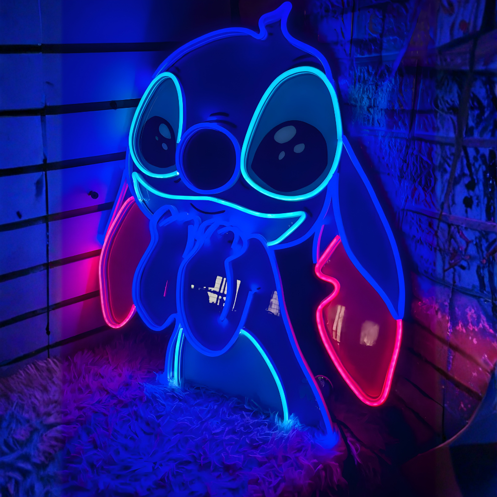 Letrero Neon Stitch (Lilo & Stitch Neonsign)