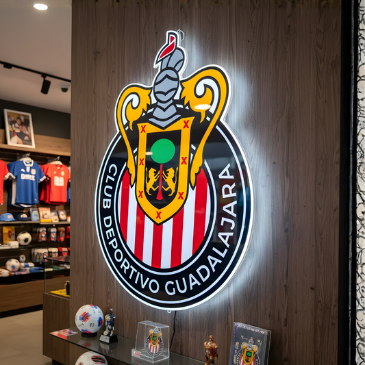 Logo Personalizado Futbol De Resina Epoxi Luminoso