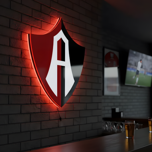 Letrero Atlas Resina - Letreros Luminosos Futbol