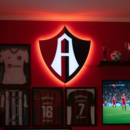Letrero Atlas Resina - Letreros Luminosos Futbol