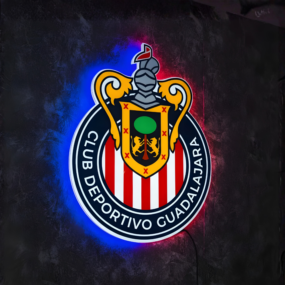 Logo Personalizado Futbol De Resina Epoxi Luminoso