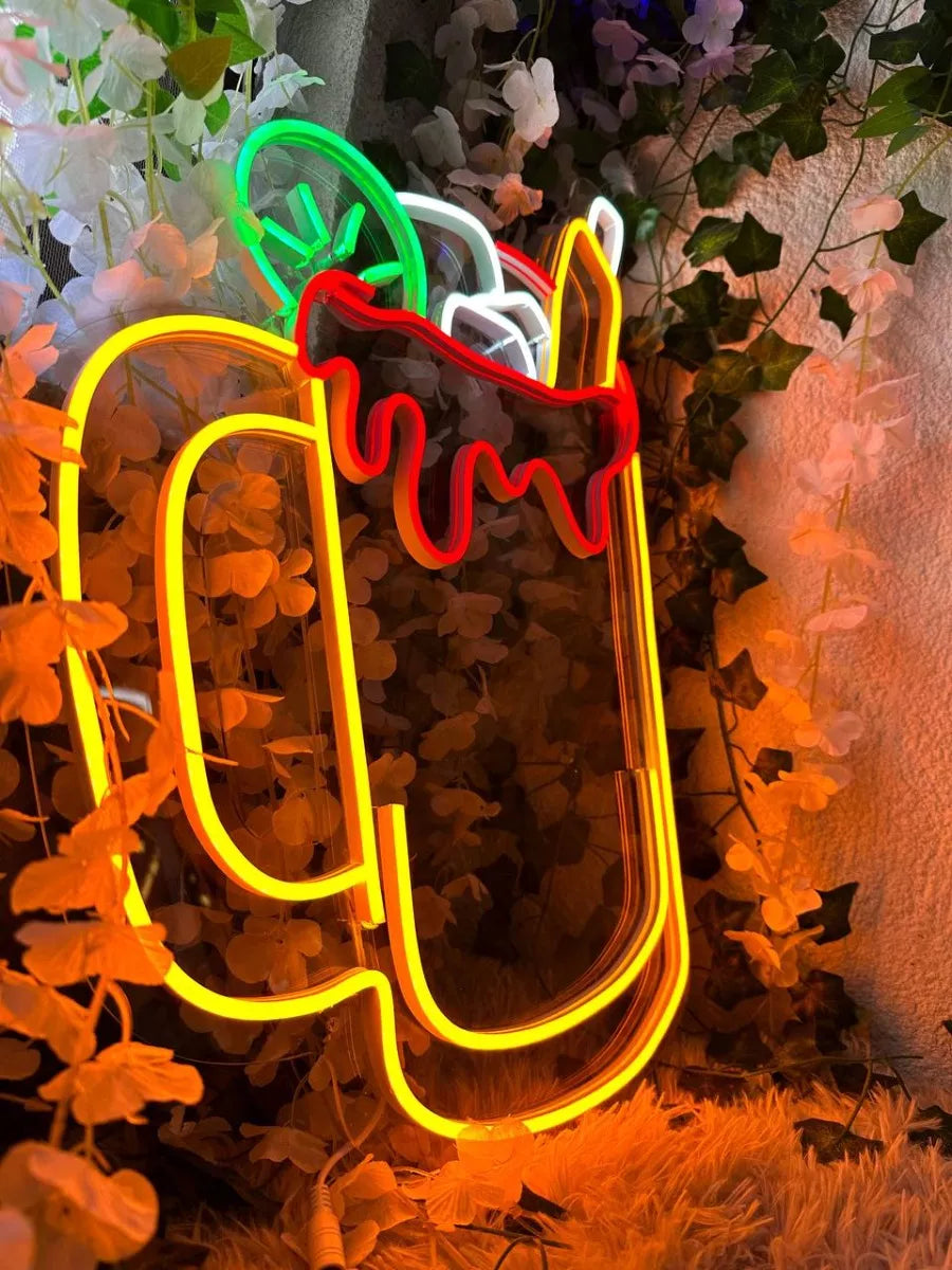 Letrero Neon Michelada ( Beer Neonflex )