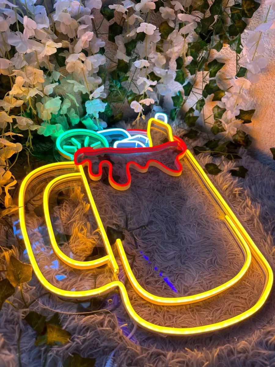 Letrero Neon Michelada ( Beer Neonflex )