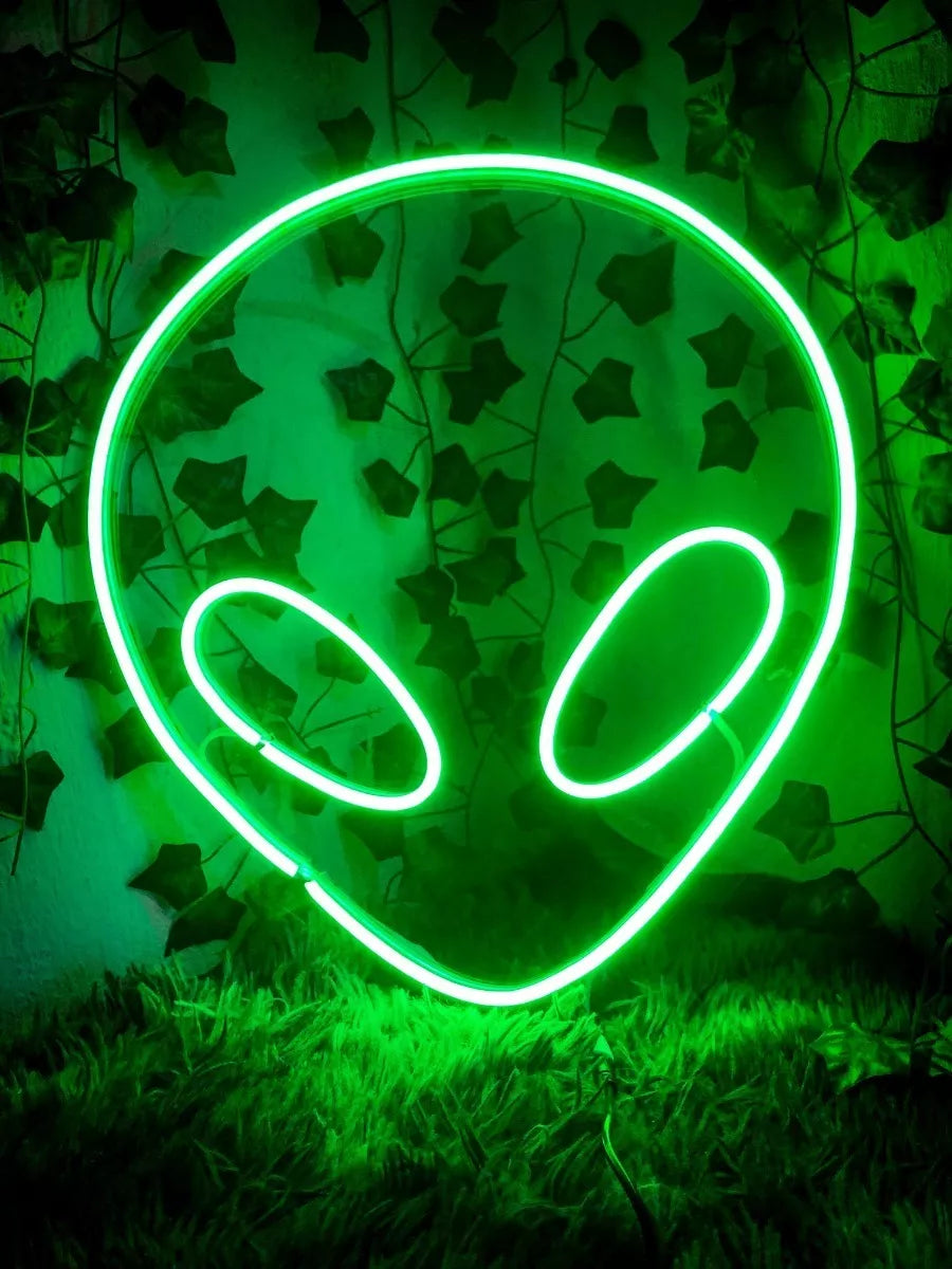Letrero Neon Cabeza De Alien 30 Cm Acrilico Agregar a favoritos