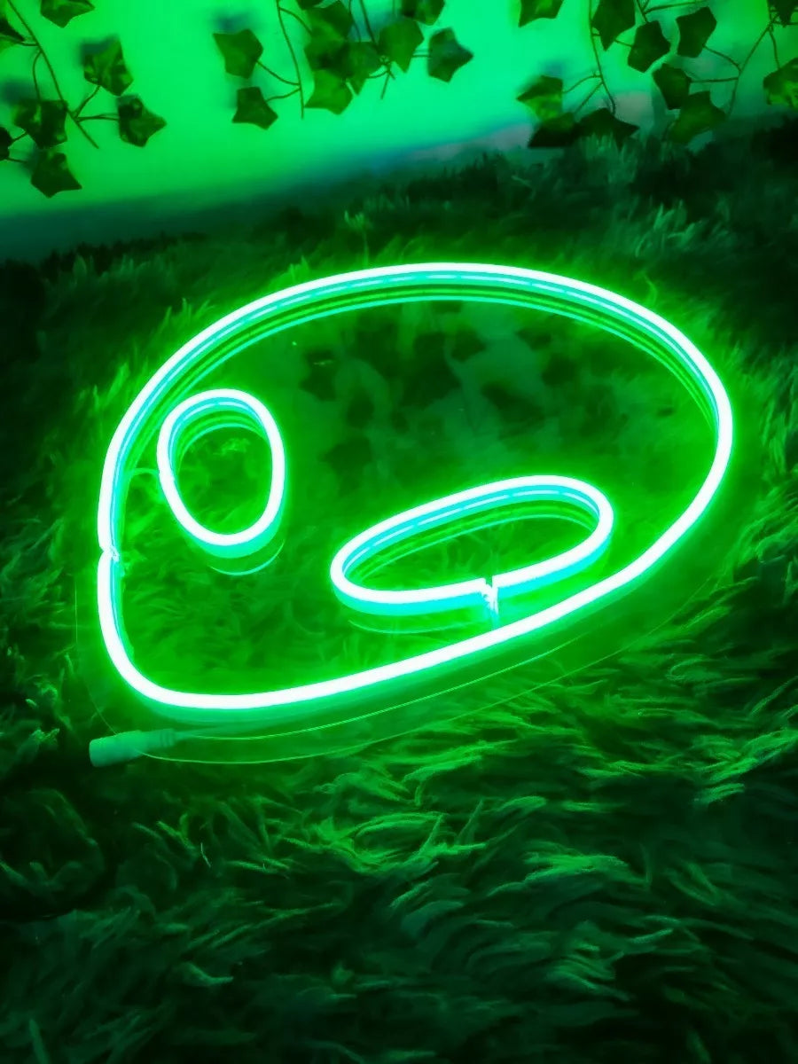 Letrero Neon Cabeza De Alien 30 Cm Acrilico Agregar a favoritos