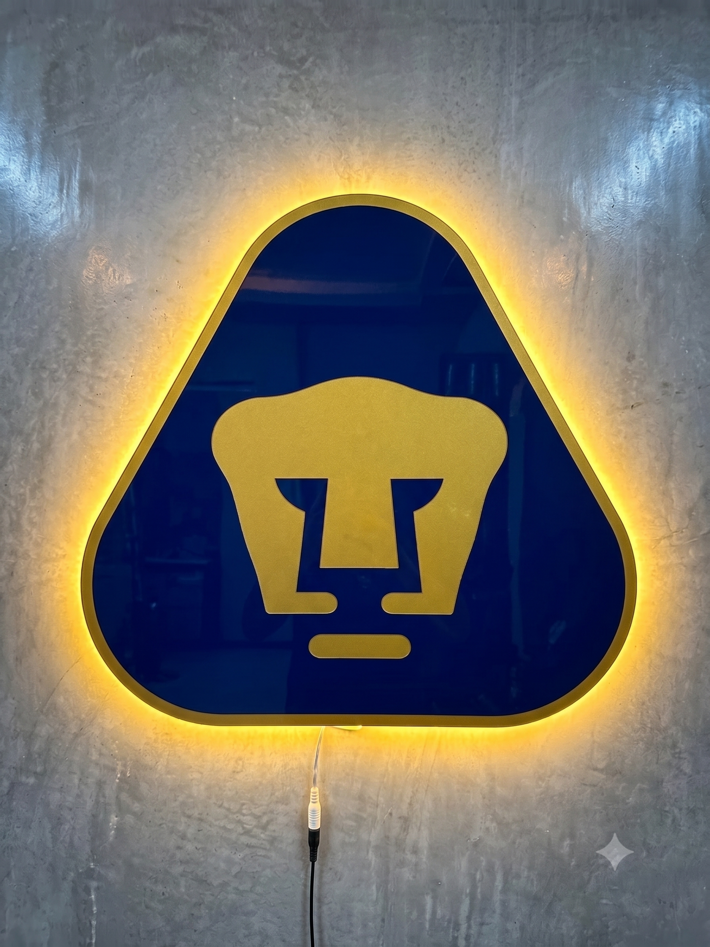 Logo Personalizado Pumas Resina Epoxi Luminoso
