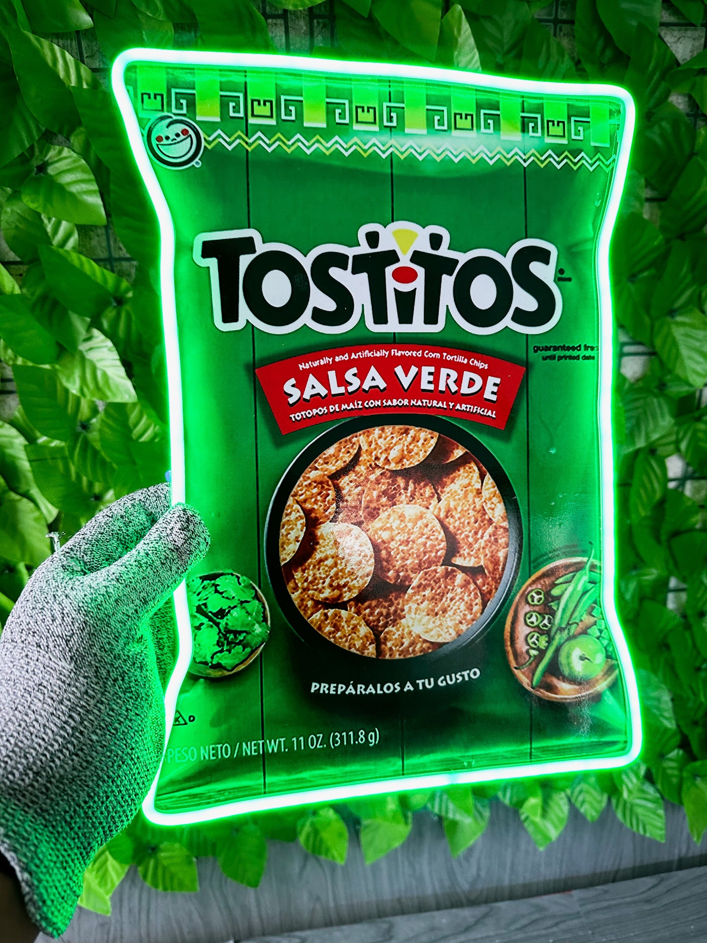 Letrero Neon Tostitos (Snacks Neonled)