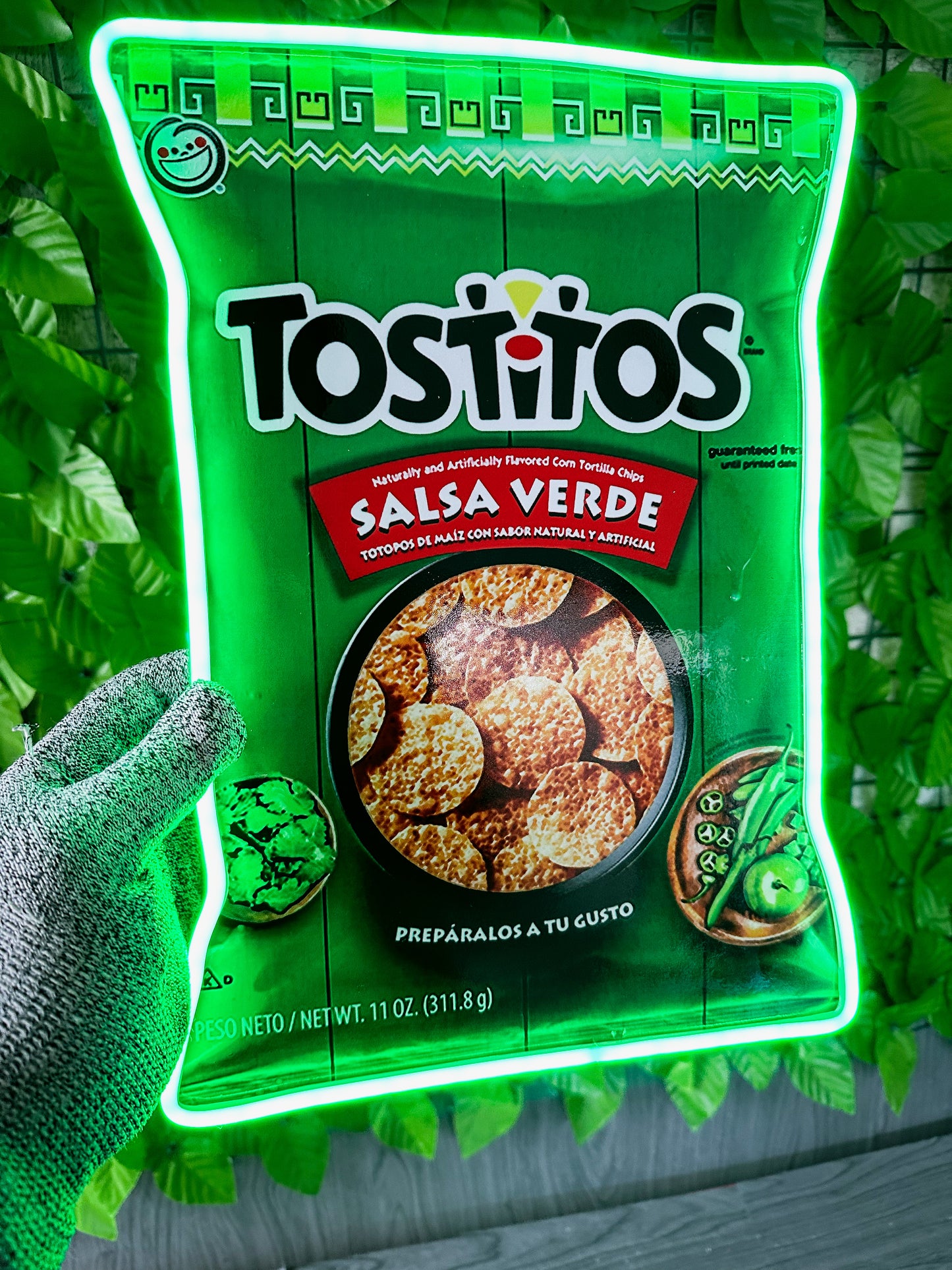 Letrero Neon Tostitos (Snacks Neonled)