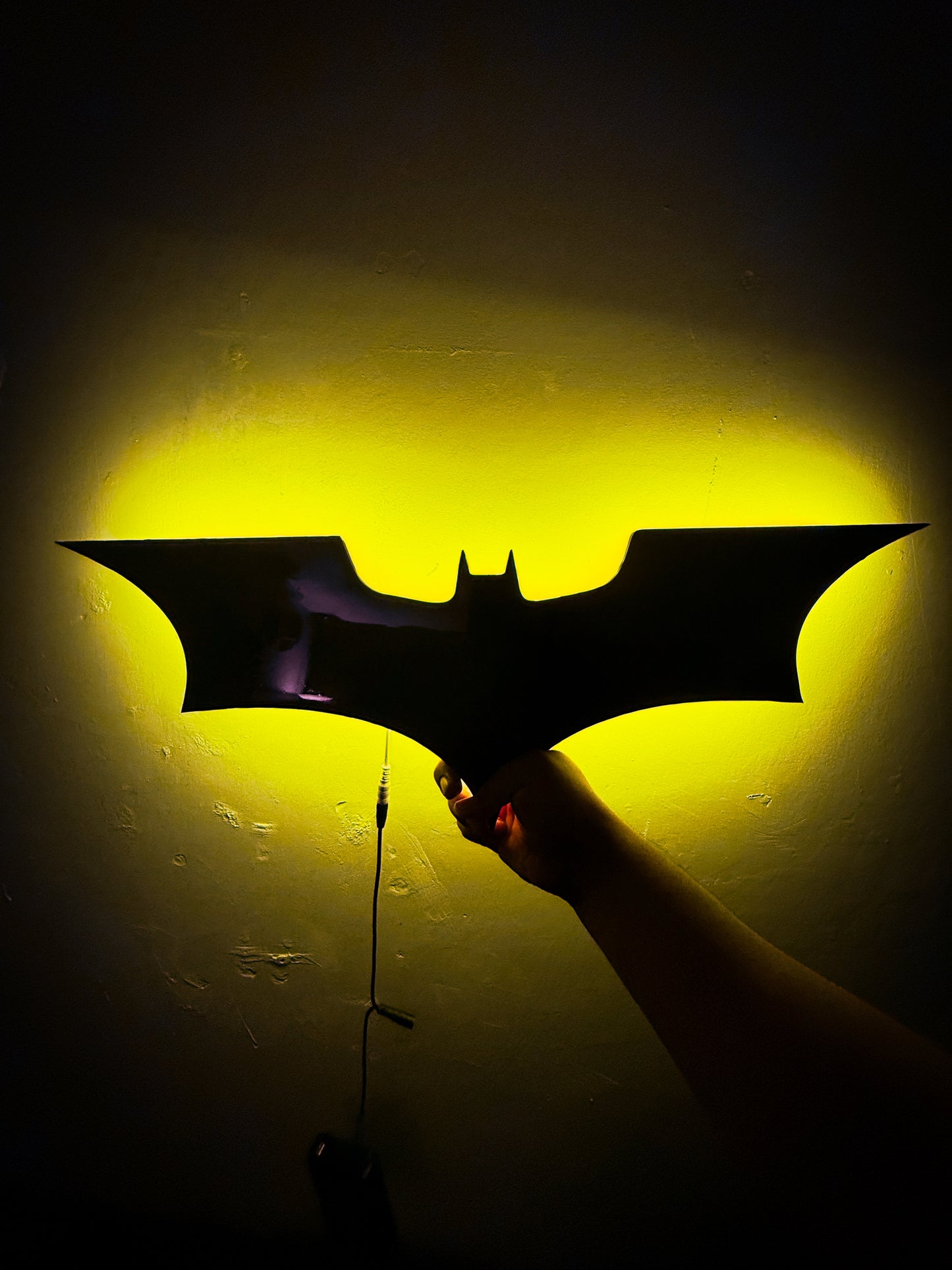 Letrero Neon Batt / Man Luminoso Neon Con Resina