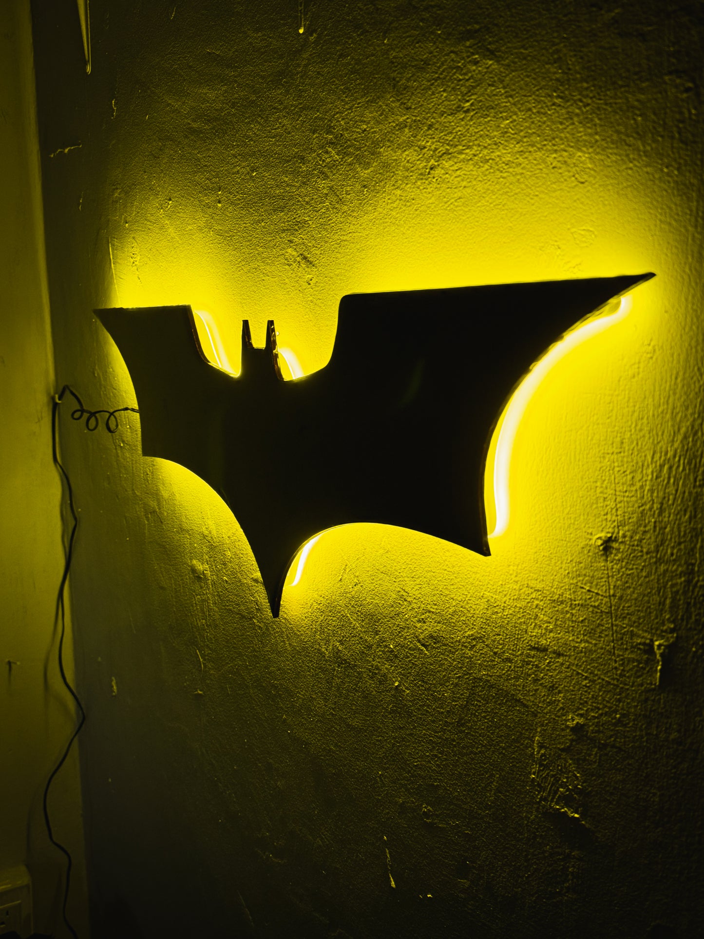 Letrero Neon Batt / Man Luminoso Neon Con Resina