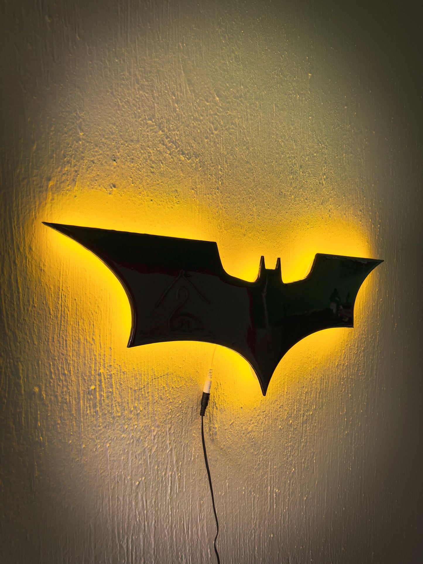 Letrero Neon Batt / Man Luminoso Neon Con Resina