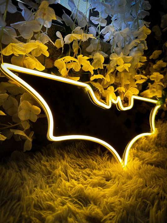 Letrero Neon Comic Decorativo Murcielago