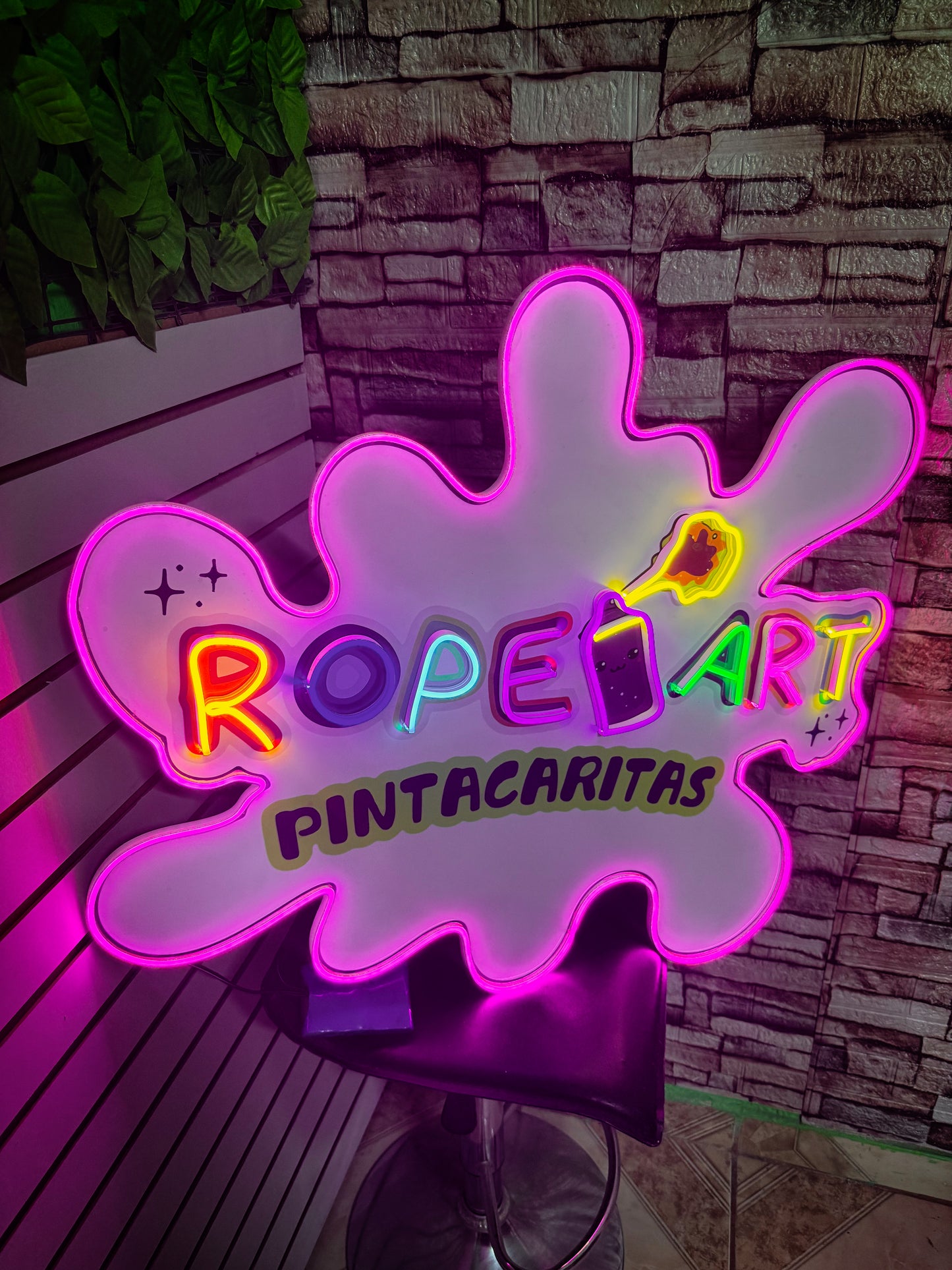 Logo Personalizado Neon - Tu Logo Impreso Con Neon 60 cm
