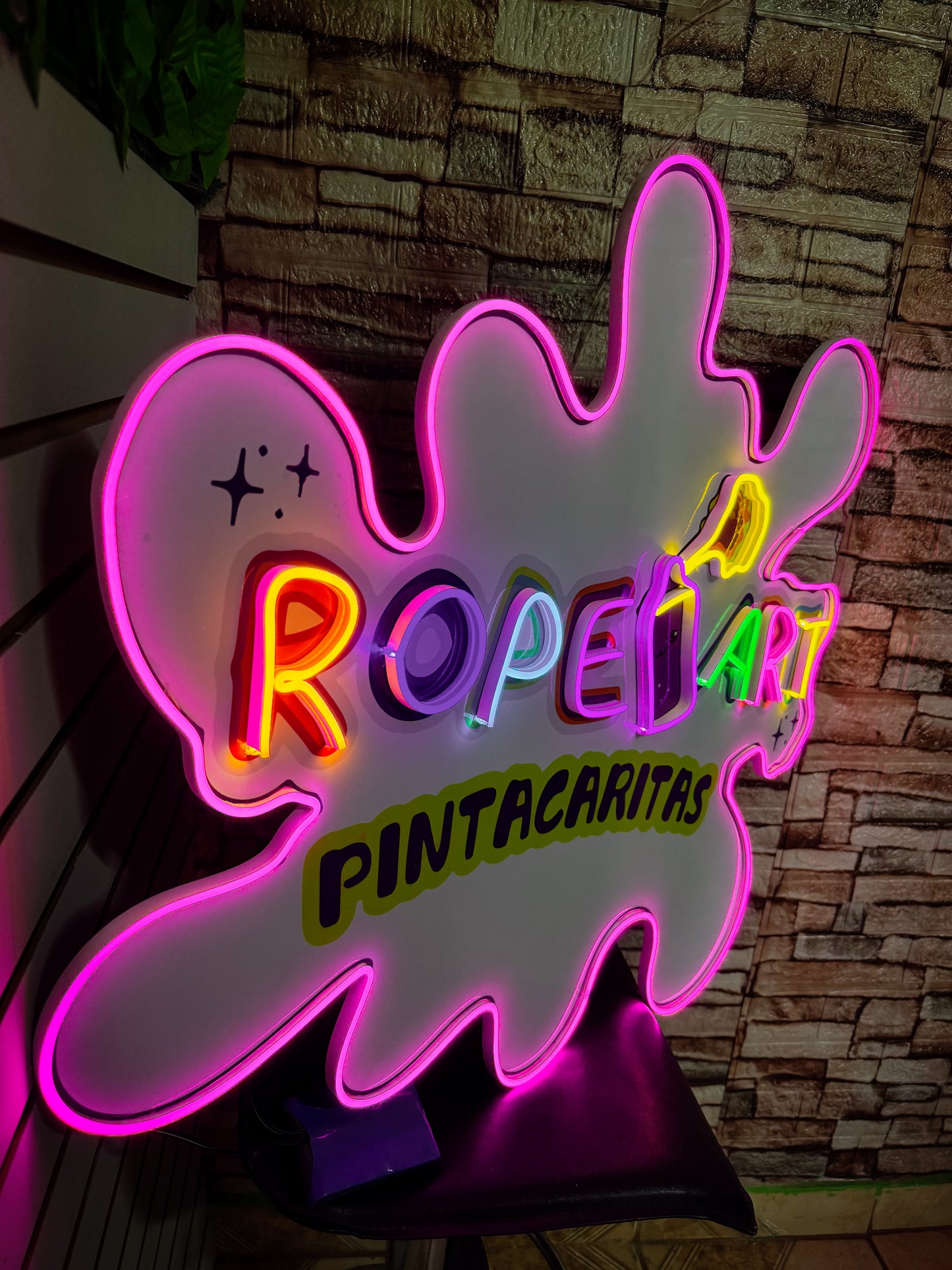 Logo Personalizado Neon - Tu Logo Impreso Con Neon 60 cm