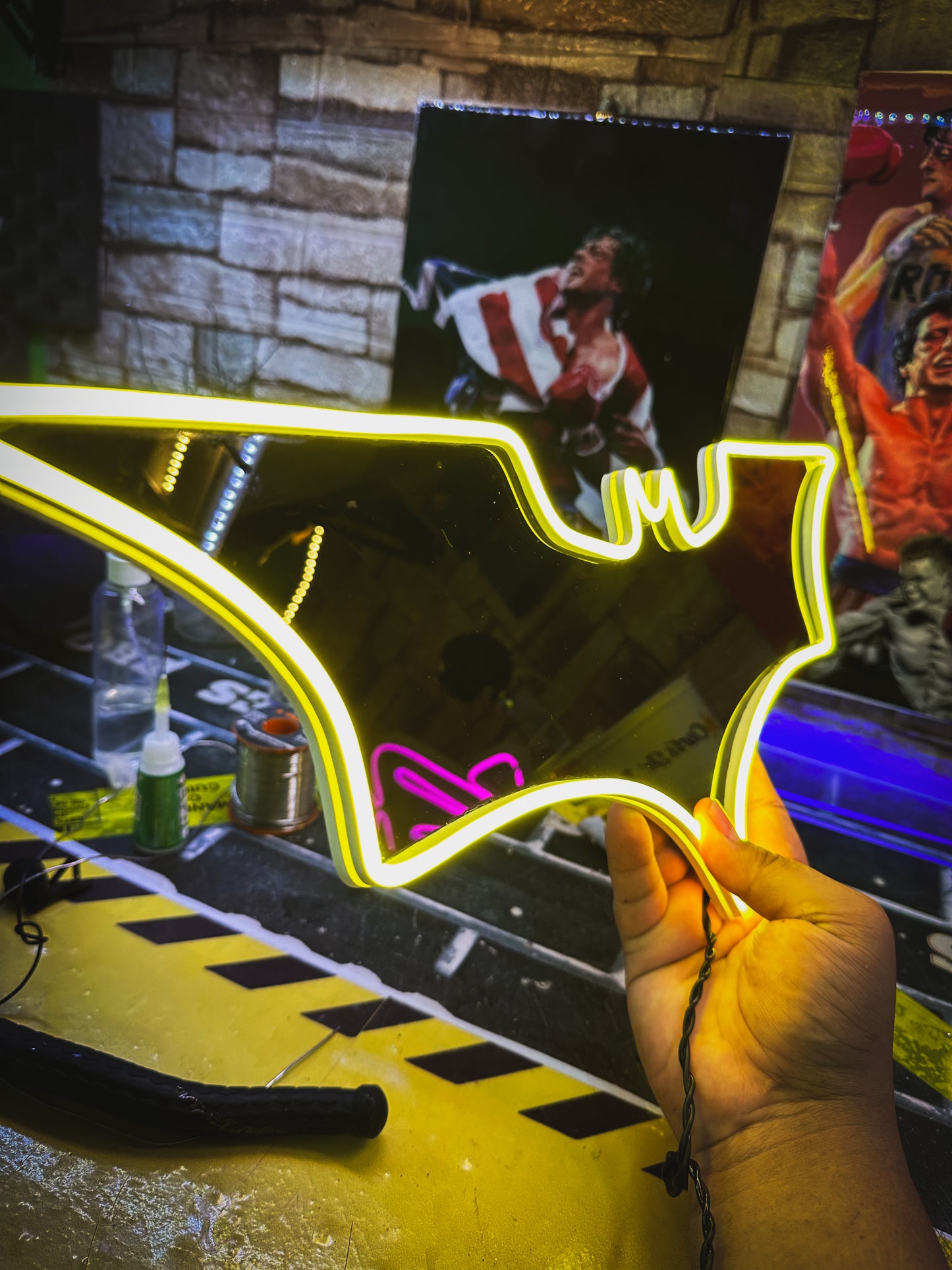 Letrero Neon Batman Gigante Lampara Luminosa Neon Batman