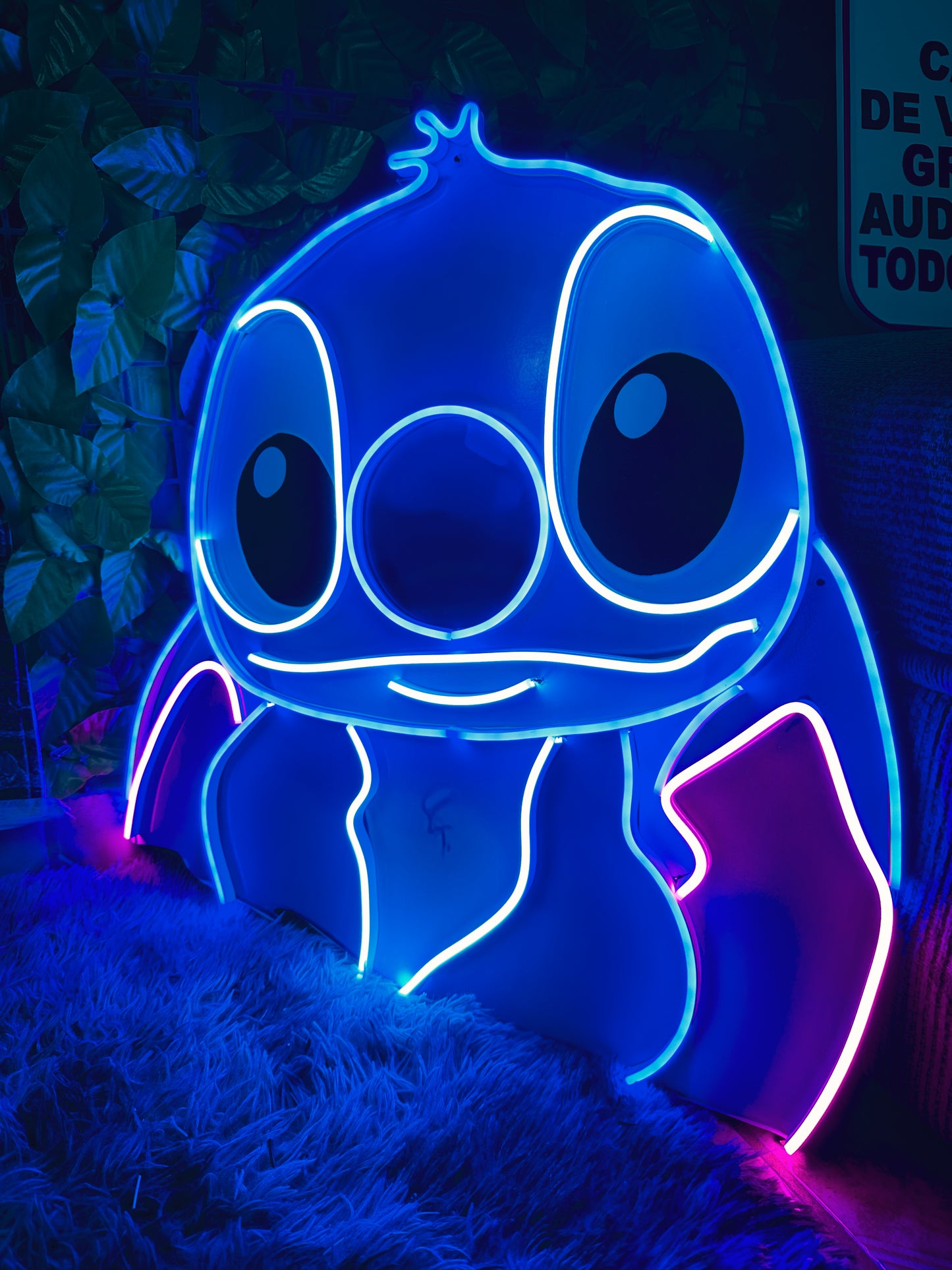 Letrero Neon Stitch (Lilo & Stitch Neonsign)