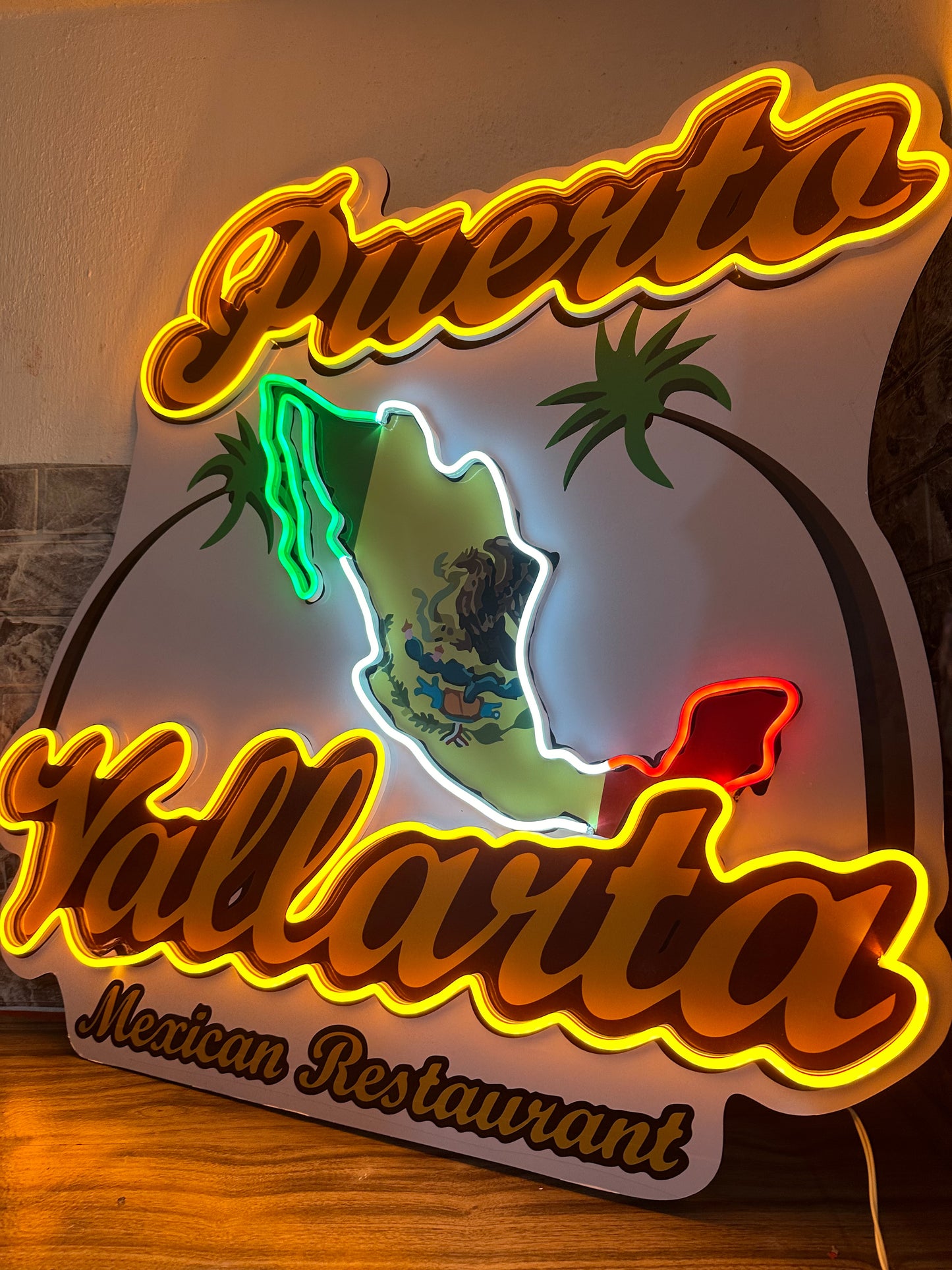 Logo Personalizado Neon - Tu Logo Impreso Con Neon 80 cm