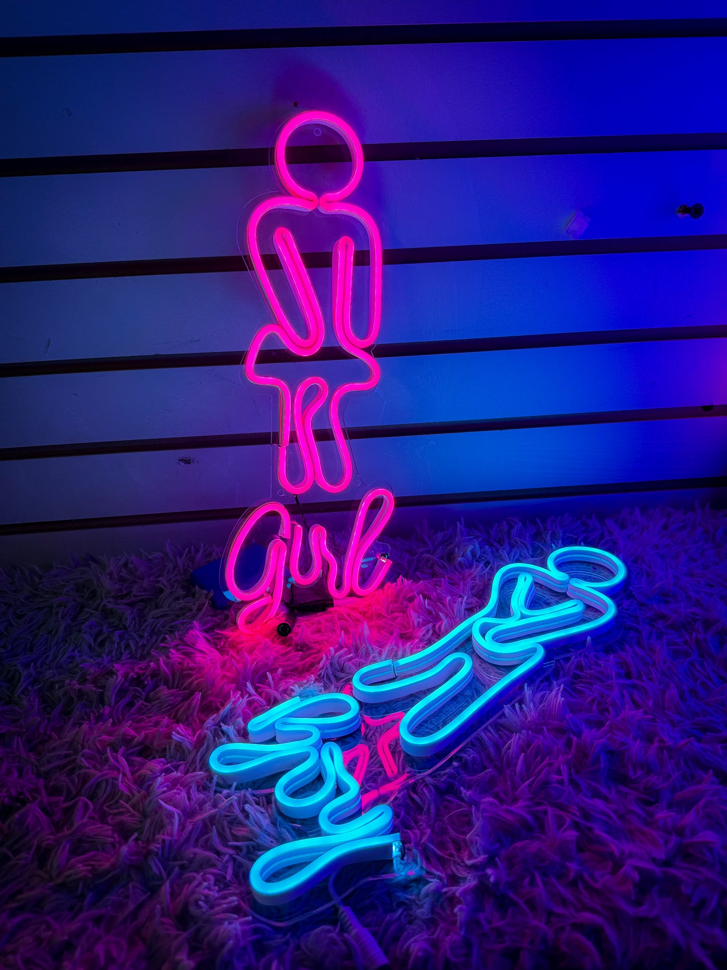 Letreros Neon Baño (wc Hombre / Mujer Pack)