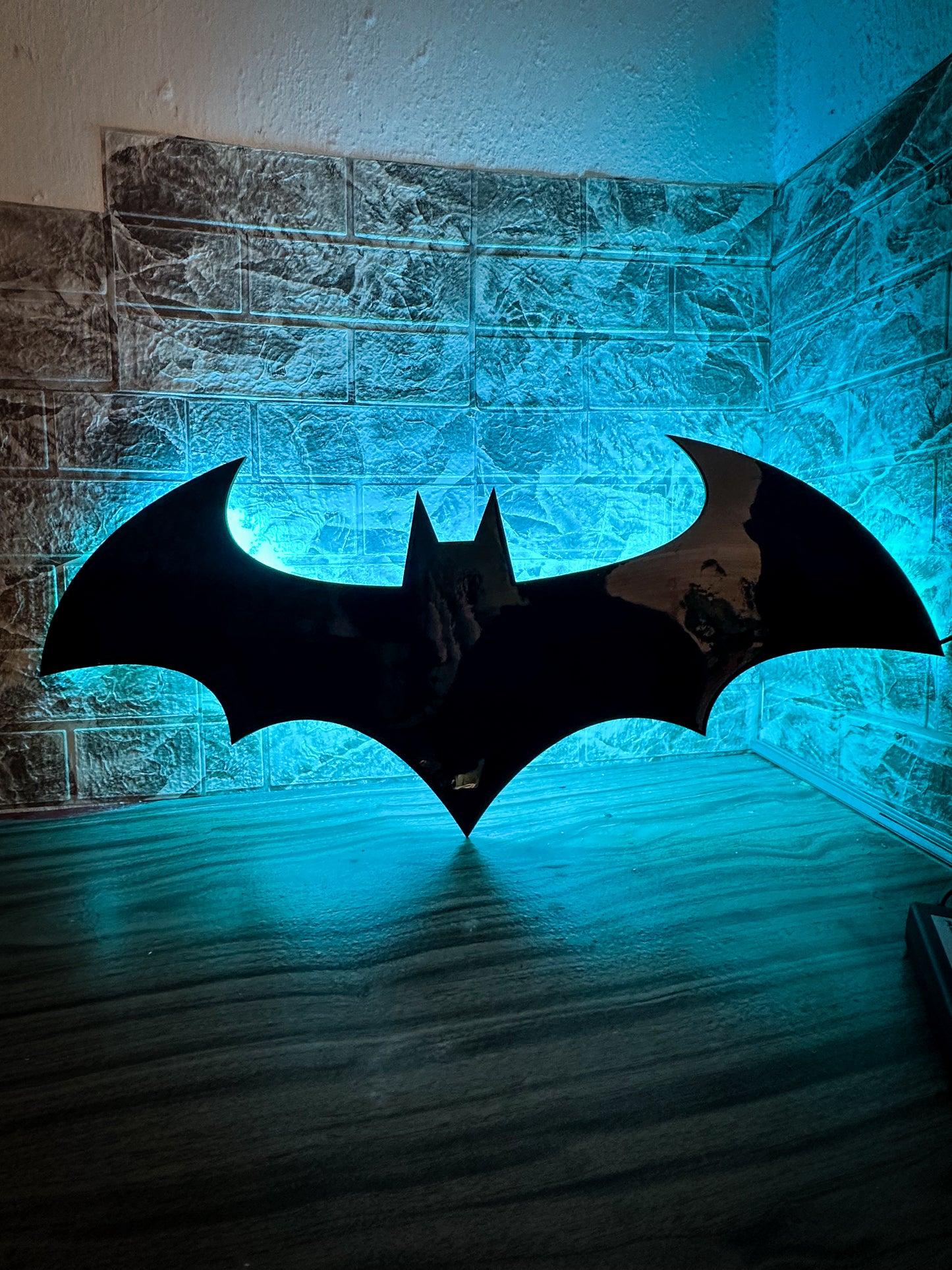 Letrero Neon Batt / Man Luminoso Neon Con Resina