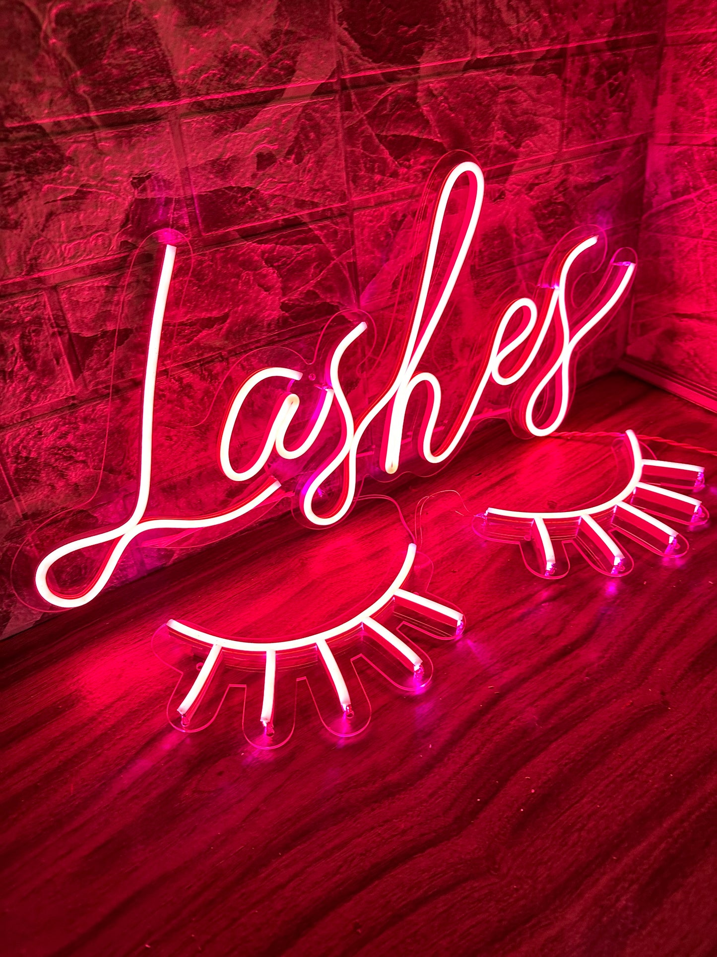 Letrero Neon Lashes & Pestañas