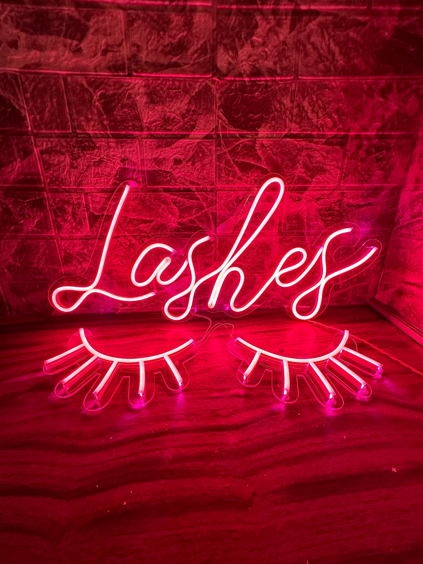 Letrero Neon Lashes & Pestañas