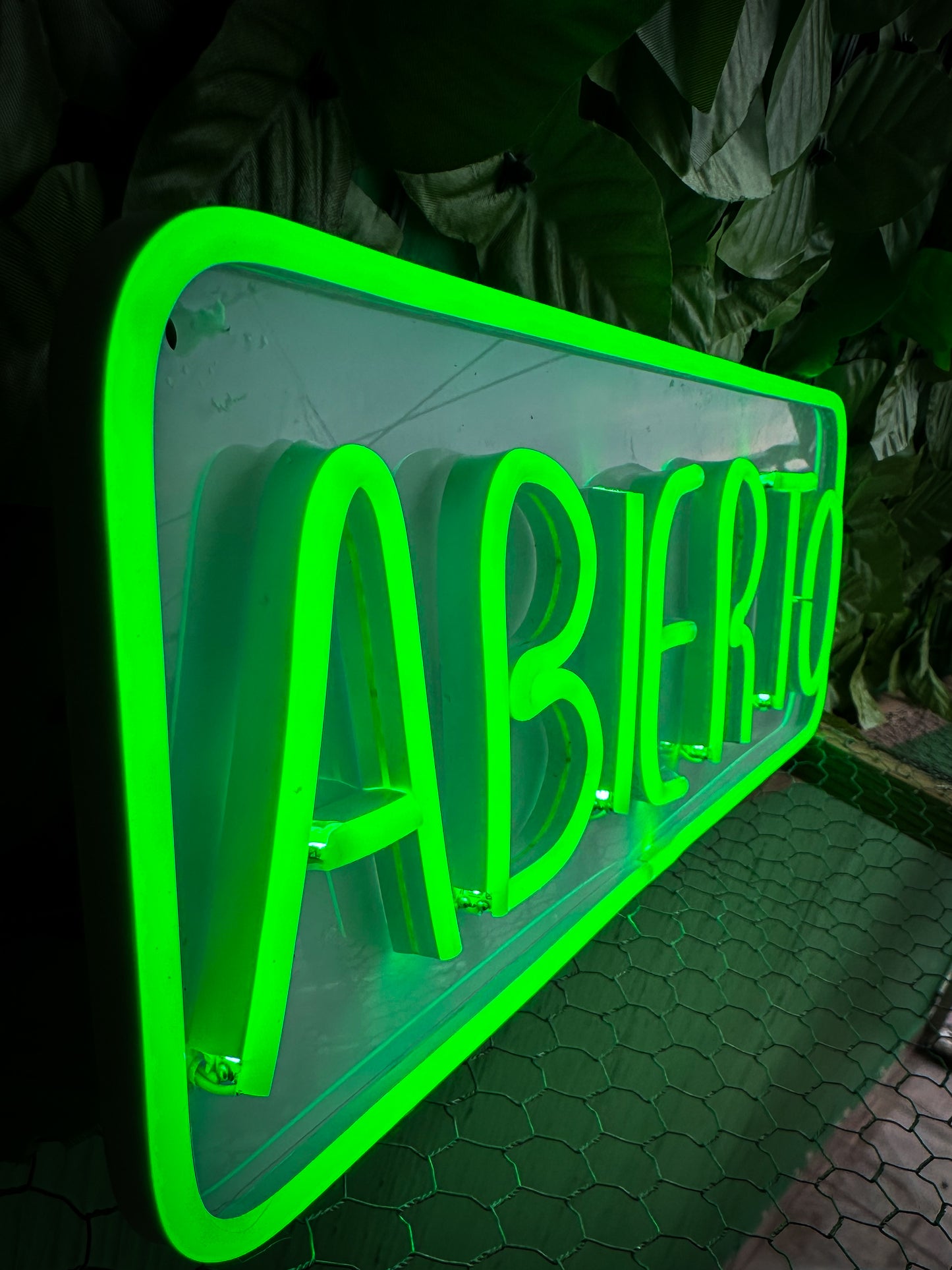 Abierto Neonflex (Color a Elegir)