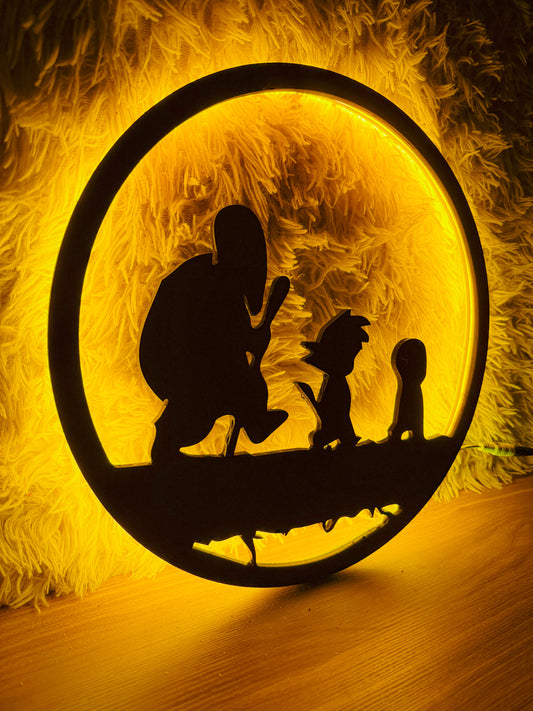 Letrero Dragon Ball Luminoso - Luz Indirecta