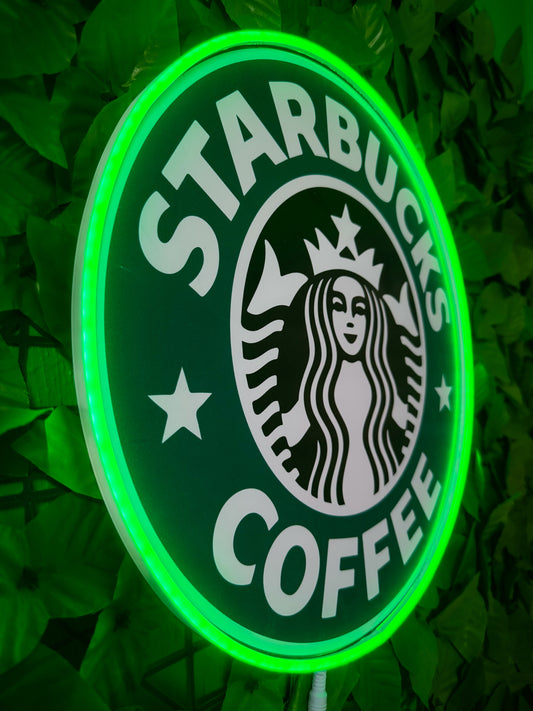 Letrero Neon Starbucks Luminoso