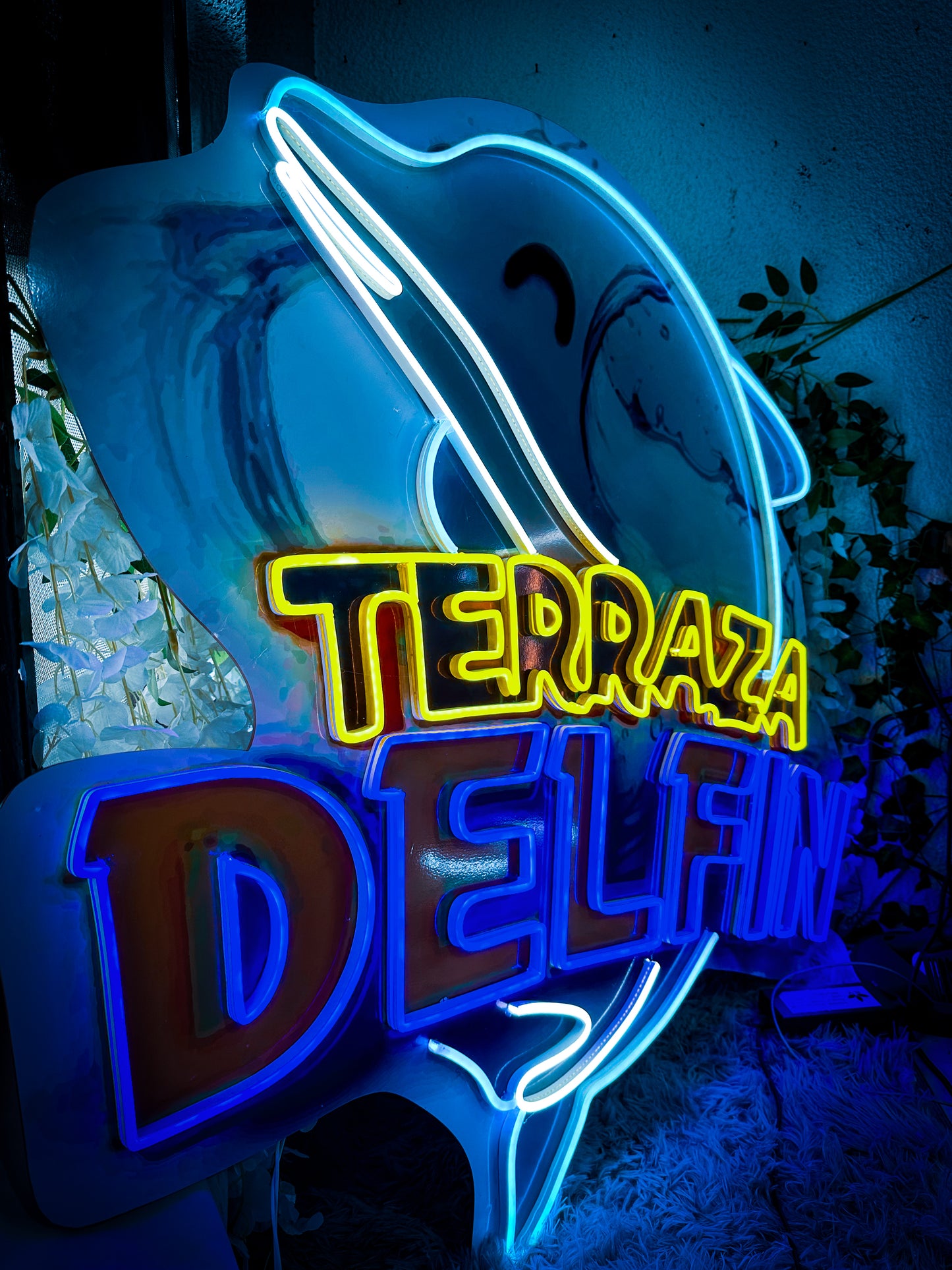 Logo Personalizado Impreso Con Neon 80 cm