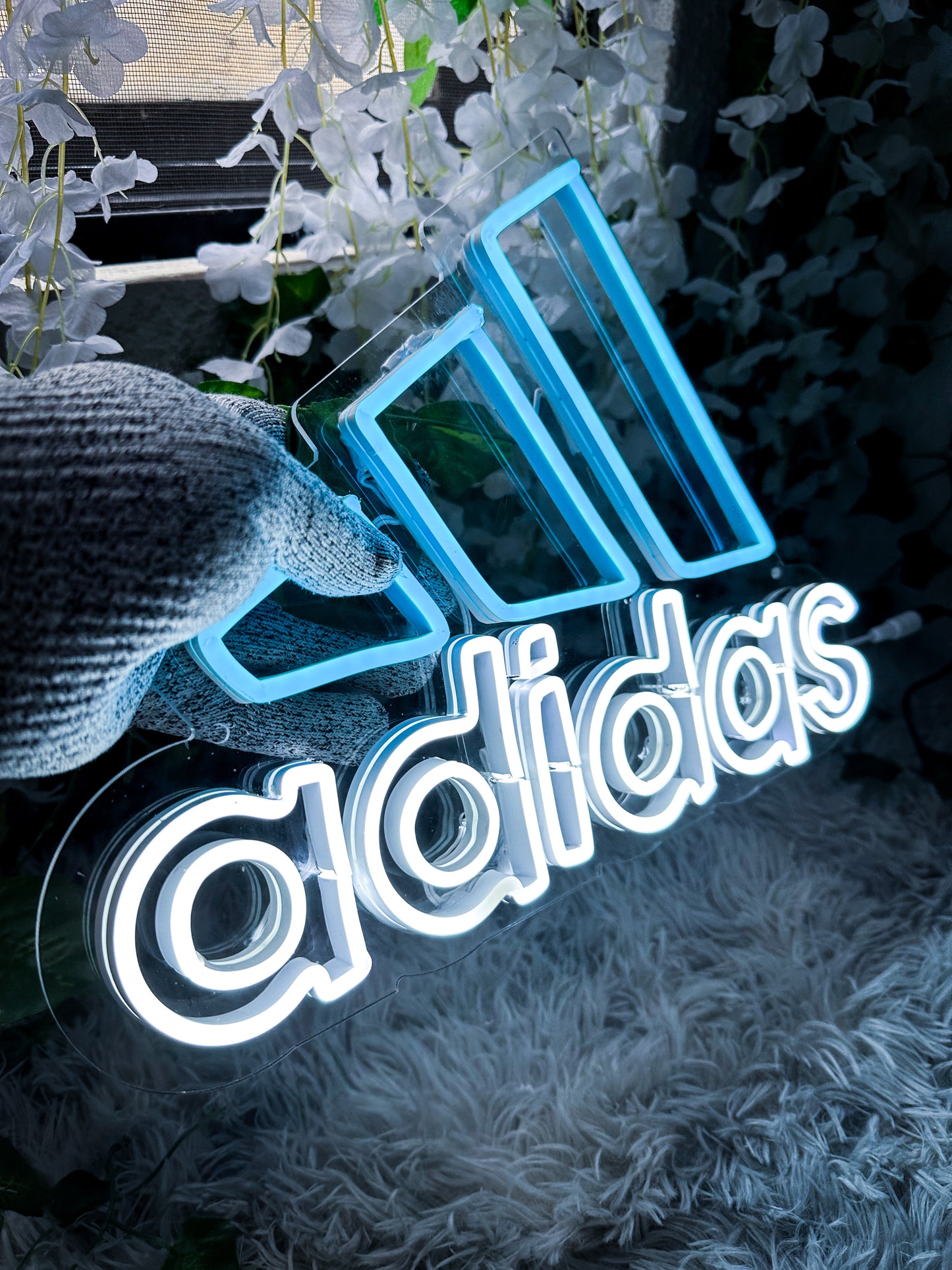 Logo adidas Neon Led ( Letreros Tenis Luminoso Neon )