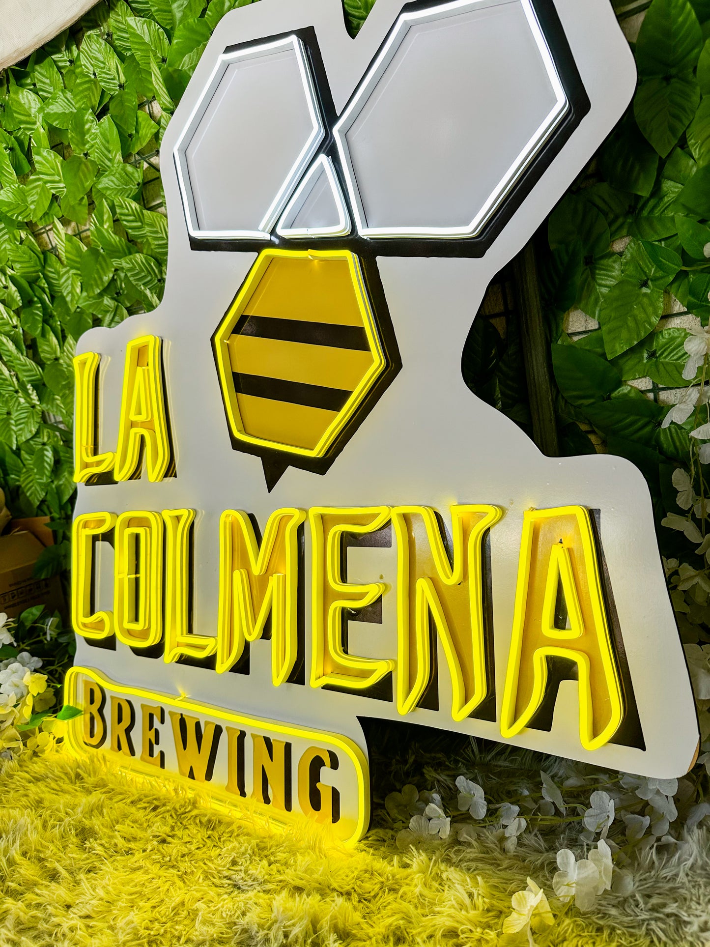 Logo Personalizado Impreso Con Neon 80 cm