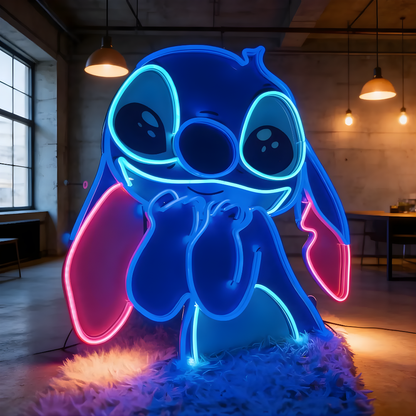 Letrero Neon Stitch (Lilo & Stitch Neonsign)