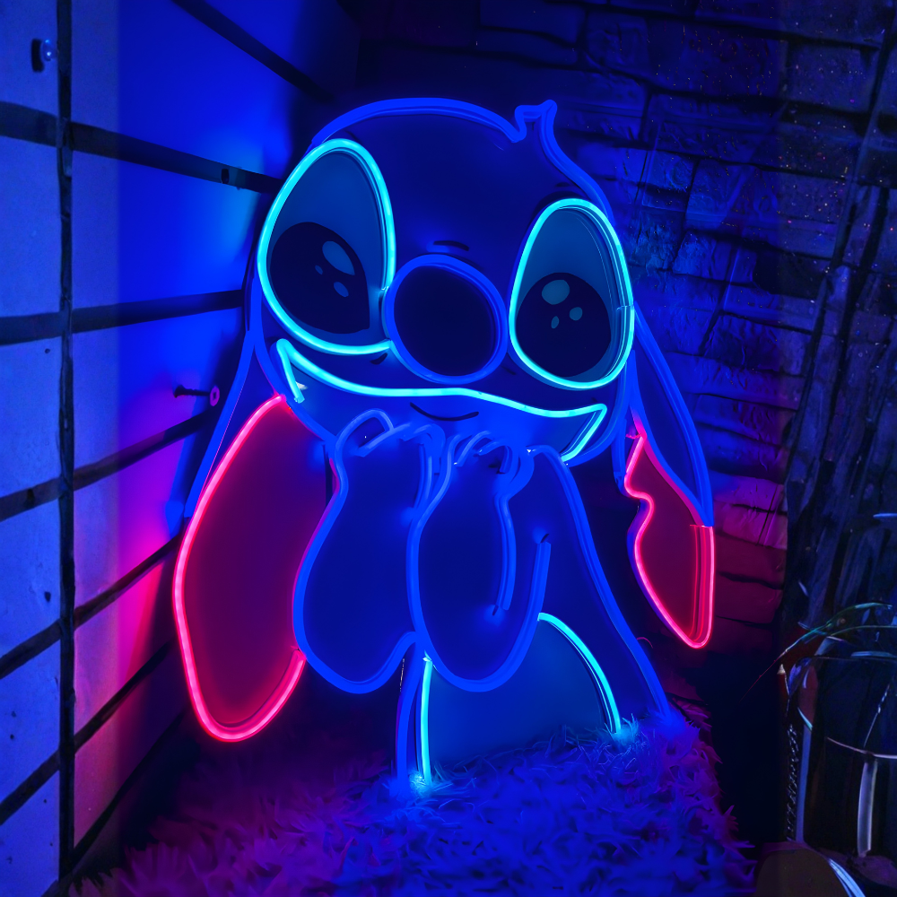 Letrero Neon Stitch (Lilo & Stitch Neonsign)
