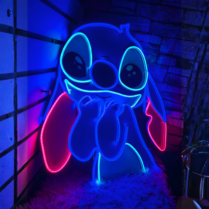 Letrero Neon Stitch (Lilo & Stitch Neonsign)