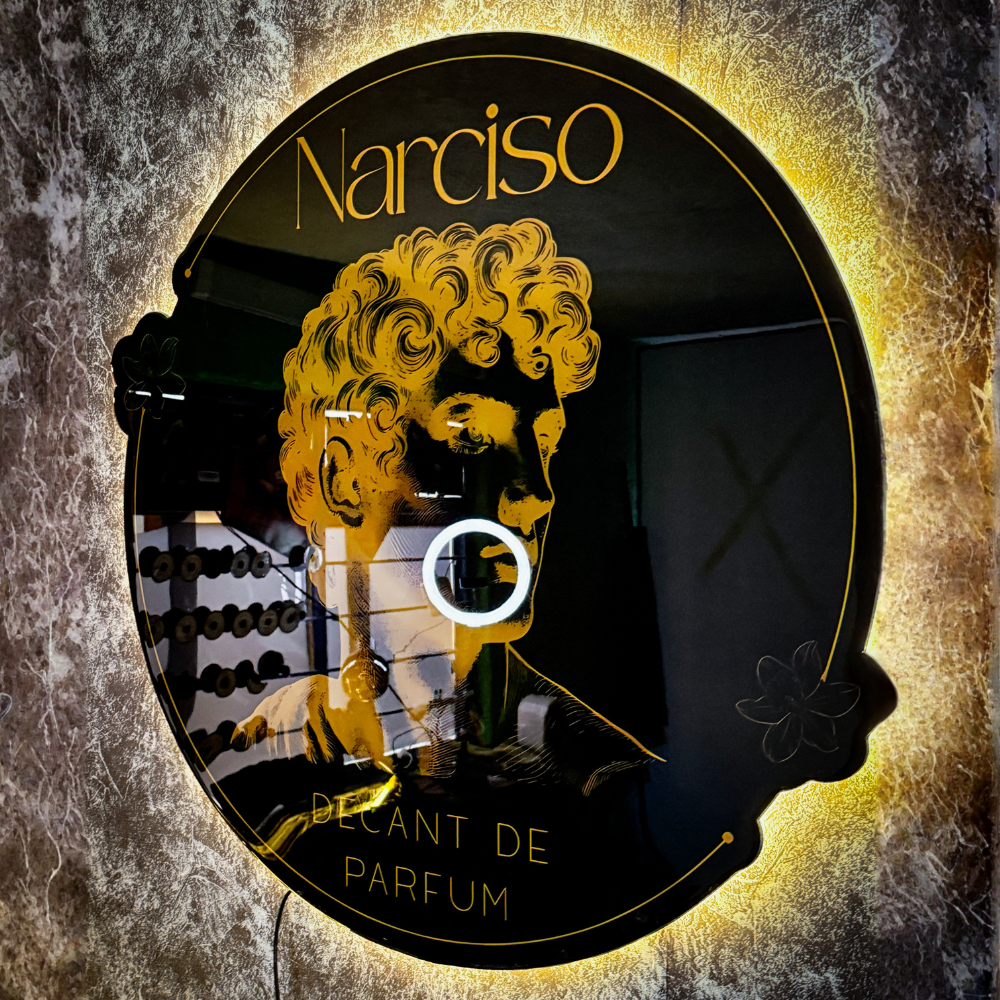 Logo Personalizado Resina Epoxi y Neon 60 cm