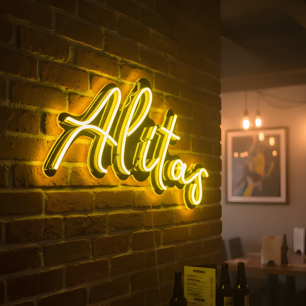 Letrero Alitas Neon