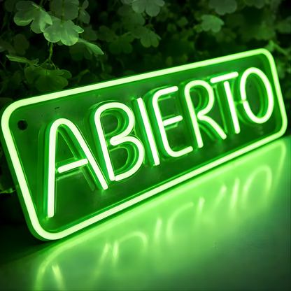 Abierto Neonflex (Color a Elegir)