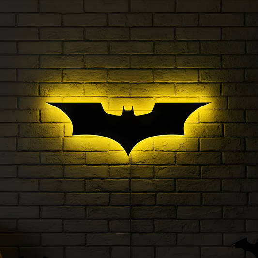 Letrero Neon Batt / Man Luminoso Neon Con Resina