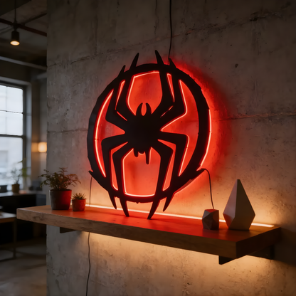 Letrero Spiderman Neon (Miles Morales)