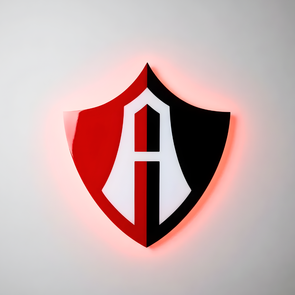 Letrero Atlas Resina - Letreros Luminosos Futbol