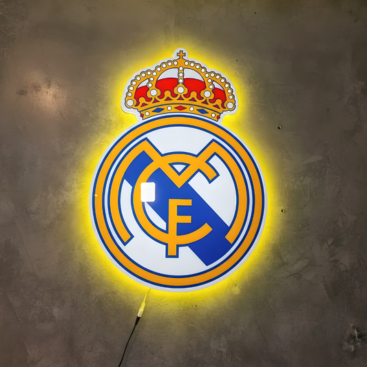 Logo Personalizado Futbol De Resina Epoxi Luminoso