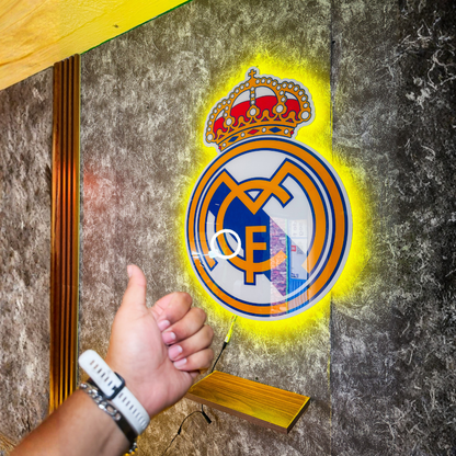 Logo Personalizado Futbol De Resina Epoxi Luminoso