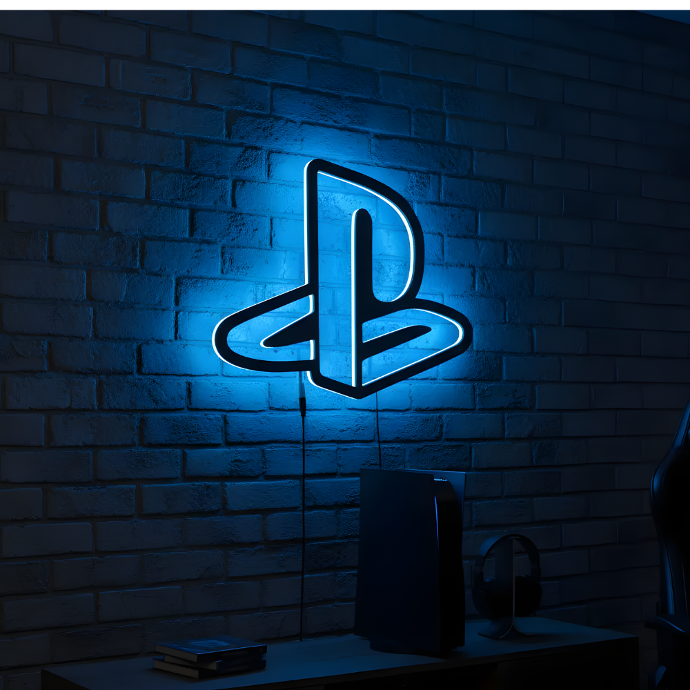 Letrero Neon Playstation (Decoracion Gamer)