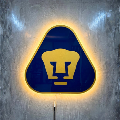 Logo Personalizado Pumas Resina Epoxi Luminoso
