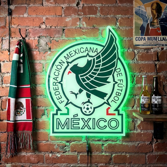 Logo Personalizado Mexico Resina Epoxi Luminoso