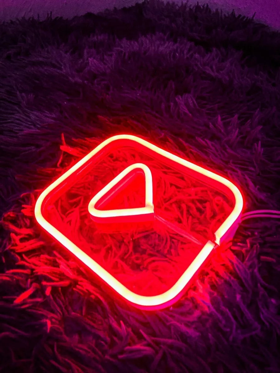 Letrero Neon Youtube Luminoso