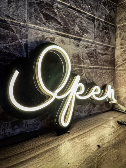 Letrero Open Neon - Abierto Neonled