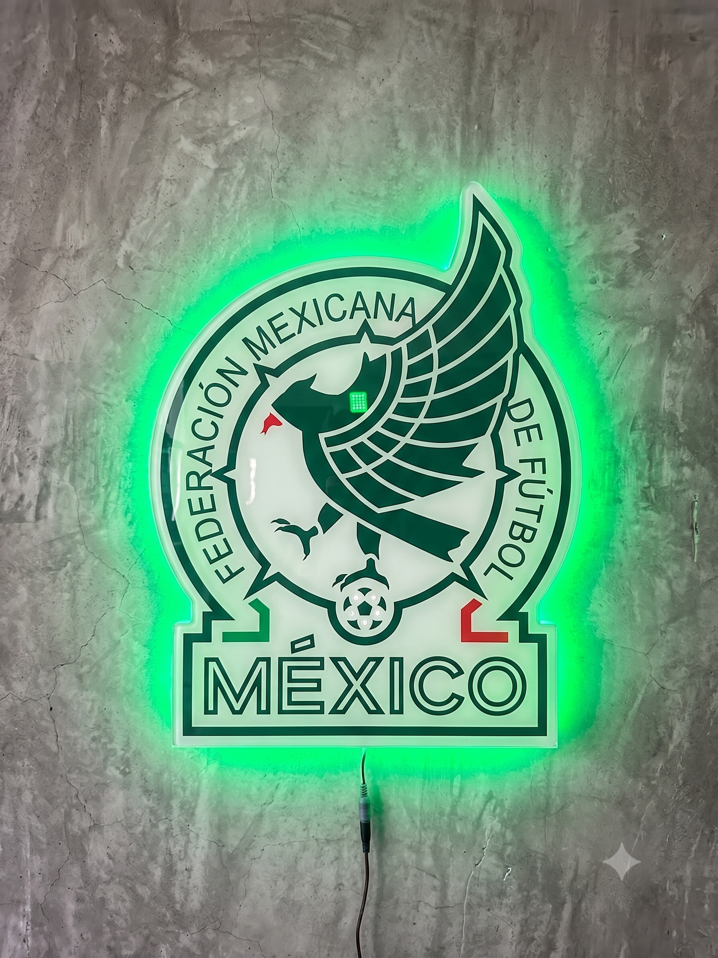 Logo Personalizado Mexico Resina Epoxi Luminoso