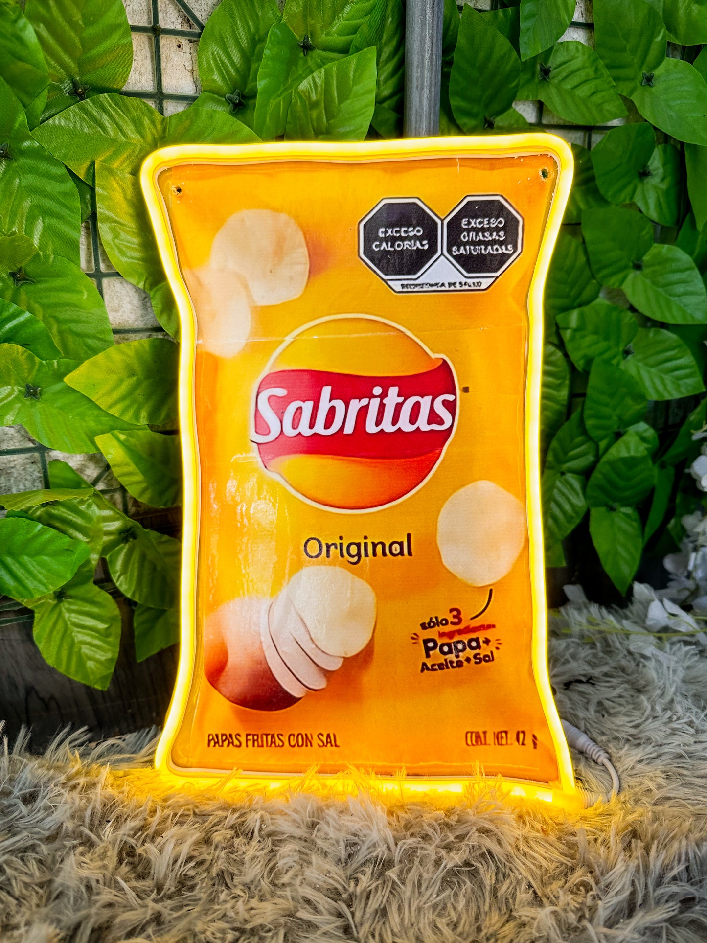 Letrero Neon Sabritas - Letreros de Snacks