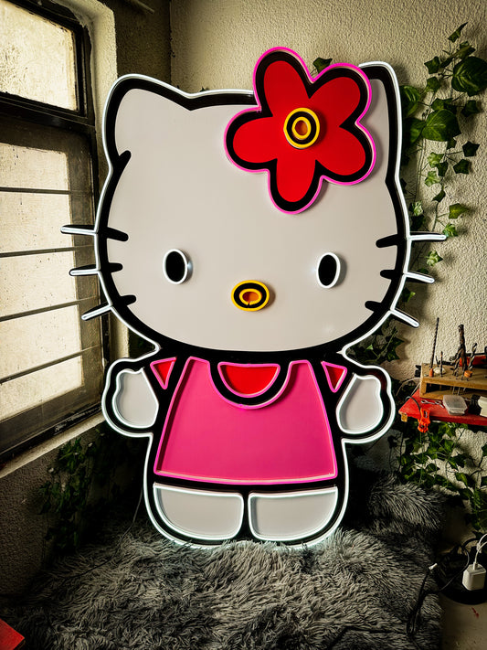 Hello Kitty Gigante Neon (letrero Hello Kitty Neon)